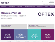Tablet Screenshot of oftex.cz